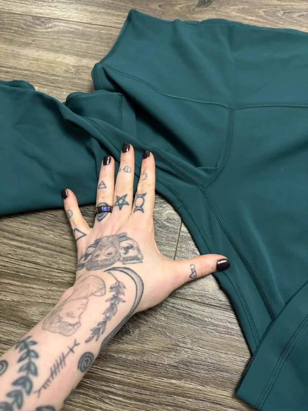 Lululemon Align High-Rise Mini-Flare Pant 32” (Green Jasper) Size 6